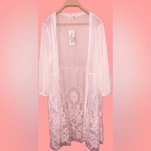 Siren Lily White Lace Cover Up